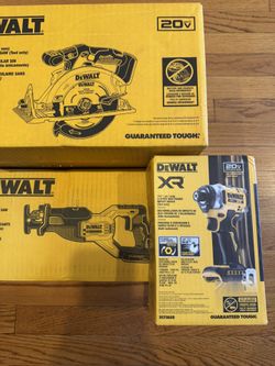 Best Dewalt Deal!  3 New tools Reciprocating Saw, 1/4 Impact, 6.5” Saw