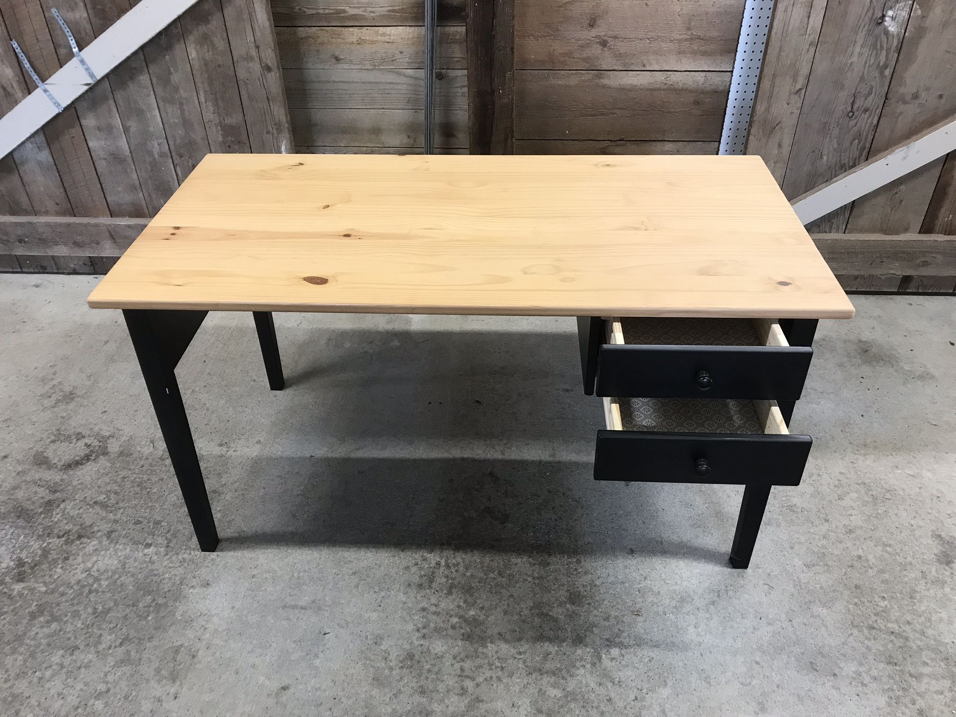 Small Light Desk - Solid Wood