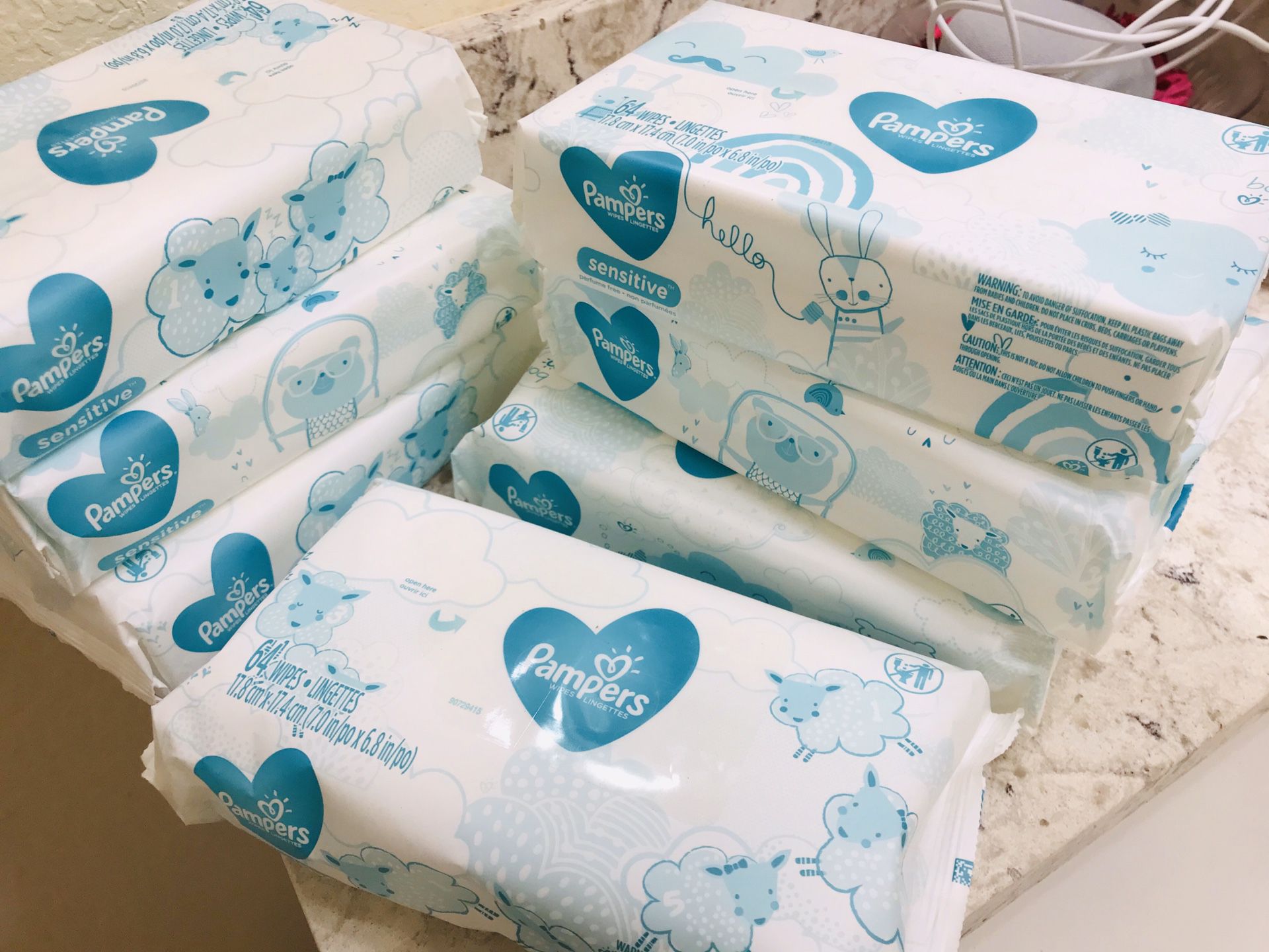 7x64 pampers baby wipes