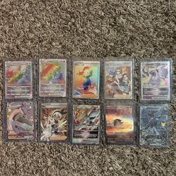10 Pokemon Cards All Near Mint