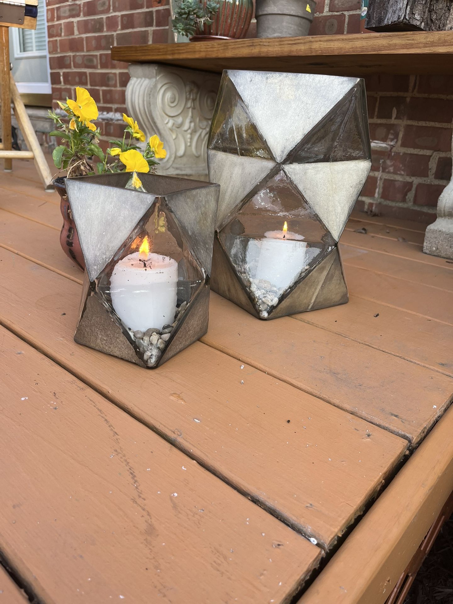 Art deco Candle Holders (2)