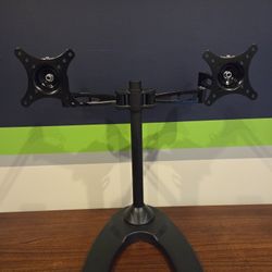 Dual Monitor Arm No Clamp Required