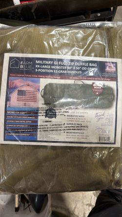 Military GI Full-zip Duffle Bag