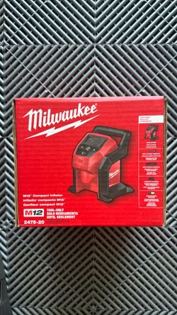 New Milwaukee M12 Pump Compact Inflator $70 Firm