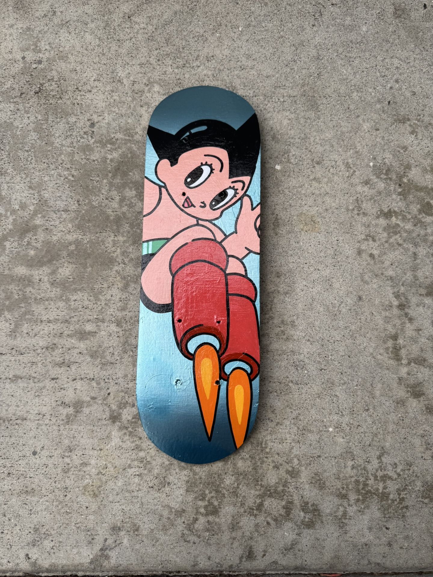 Astro Boy Painting Mini Skateboard