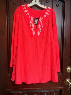 Bright orange tunic
