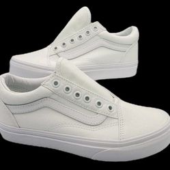 Vans Skool True White/True White Unisex Size 2.0 M Usa 