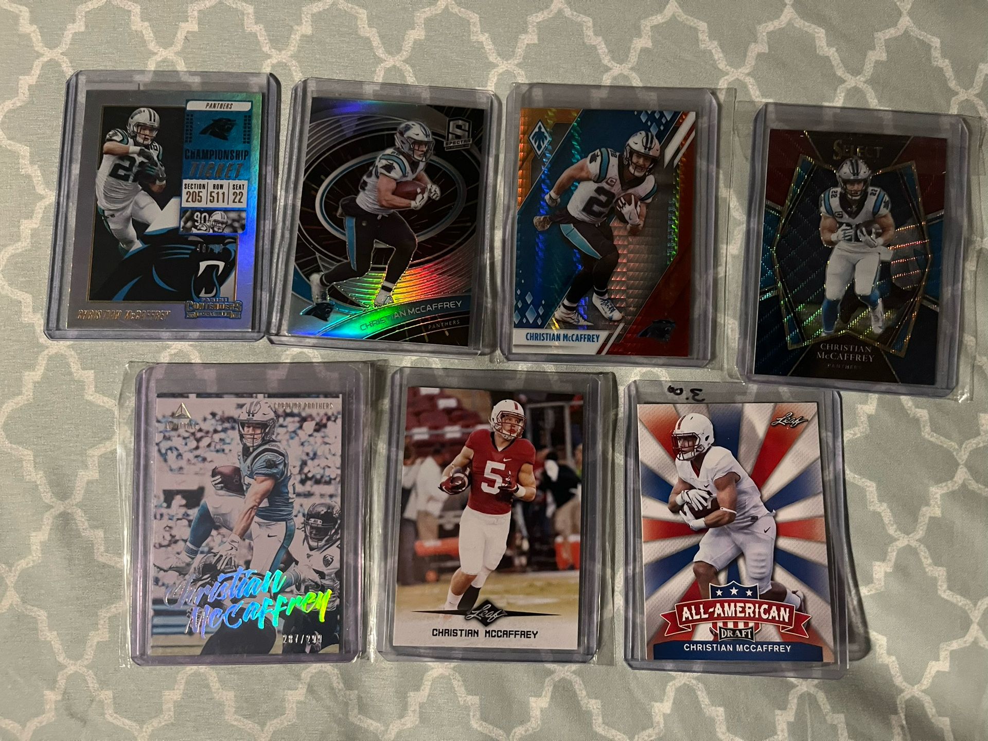 Christian Mccaffrey Card Lot.