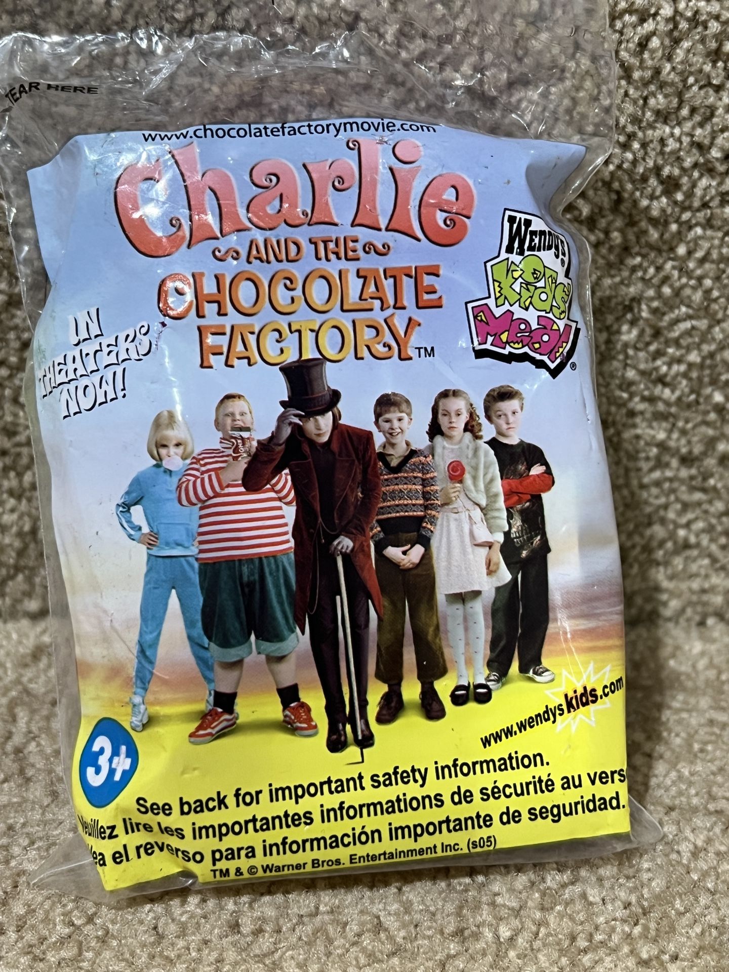 Wendy's Kids Meal 2005 Toys Charlie & The Chocolate Factory Oompa-Loompa Game