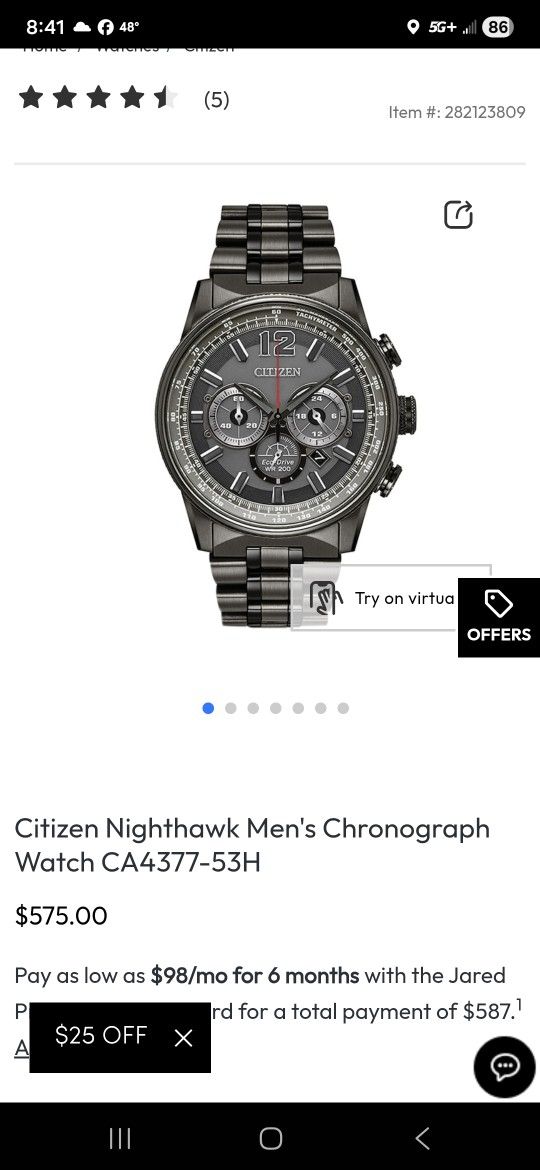 Citizen Nighthawk Chronograph
