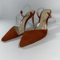 Jessica Simpson 8.5 Coral Suede 3” Heels