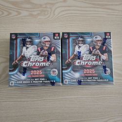 2025 Topps Chrome Football Mega Box