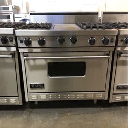 Viking 36” Wide All Gas Range Stove Stainless Steel 