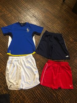 Kids Athletic Clothing. SZ L (12/14yo). Ralph Lauren/Puma/Nike $8 for all.