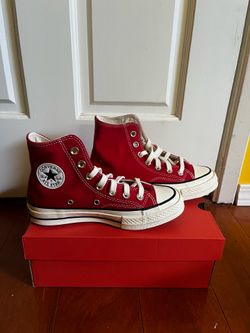 New Red Chuck 70 Canvas Converse Hightop Sneakers 5, 7.5, 8.5 Women’s