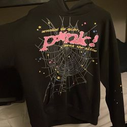 Black n Pink Spider Hoodie