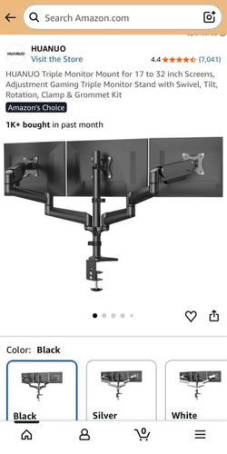 Triple monitor mount