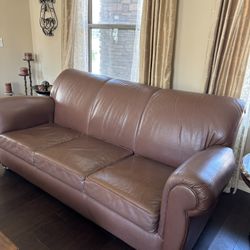 Genuine Leather Couch Sofa