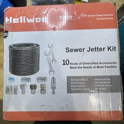 100’ Sewer Jetter Kit… New