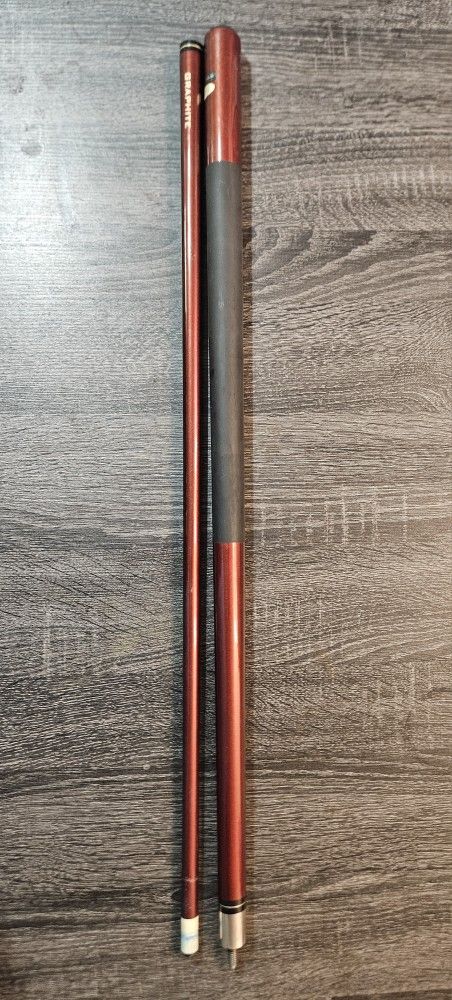 20 oz. Graphite 2 Piece Poll Cue Billiard Stick - Two Piece