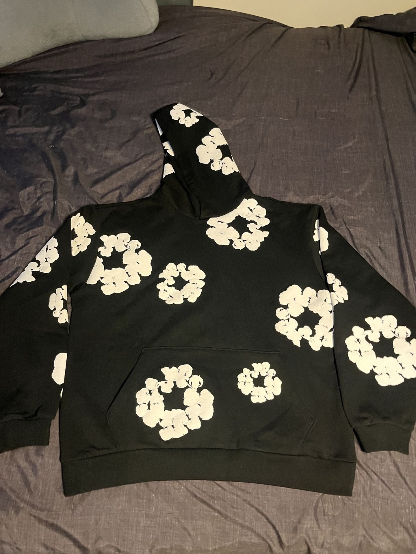 Denim Tears Cotton Wreath Hoodie black