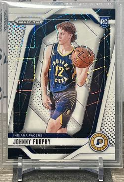 2024-25 Johnny Furphy White Panini Prizm Pandora Refractor RC /275