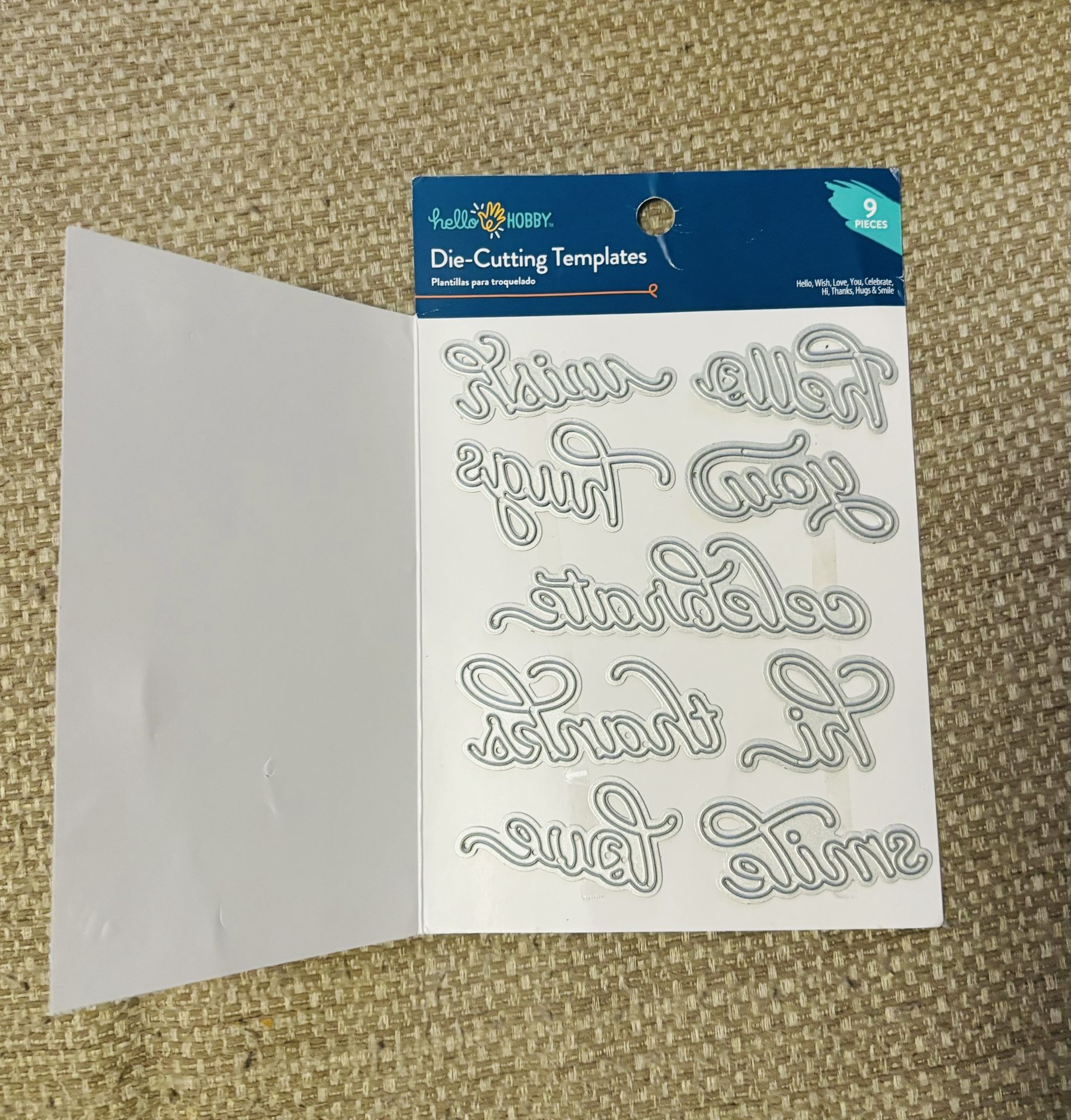 NEW NAME BRAND 9pc Word Die CUTS