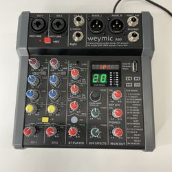 Weymic A60 Professional Audio Mixer / Bluetooth Player 99 Mode DSP / MP3 Player/Recorder