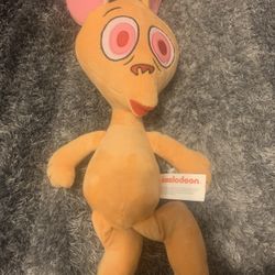 Plush ren and Stimpy Cartoon vintage REN 