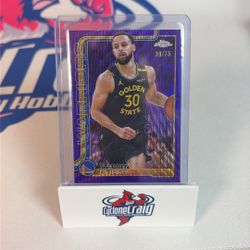 2025 Topps Chrome Stephen Curry Purple Wave /75