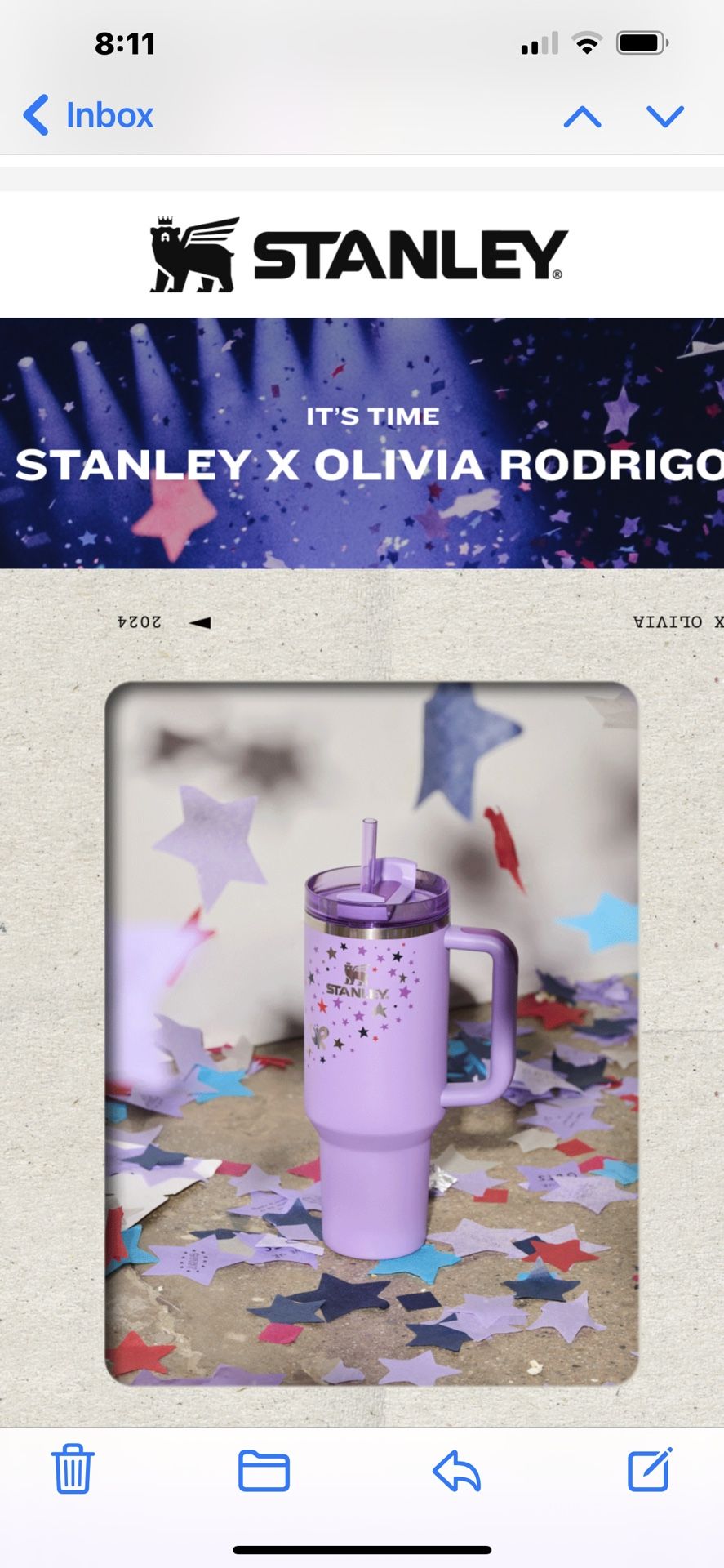 STANLEY 40 Oz Thirst Quencher OLIVIA RODRIGO