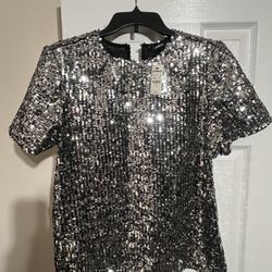 Hermosa Y Brillante Blusa de Lentejuela * Sequin Blouse 