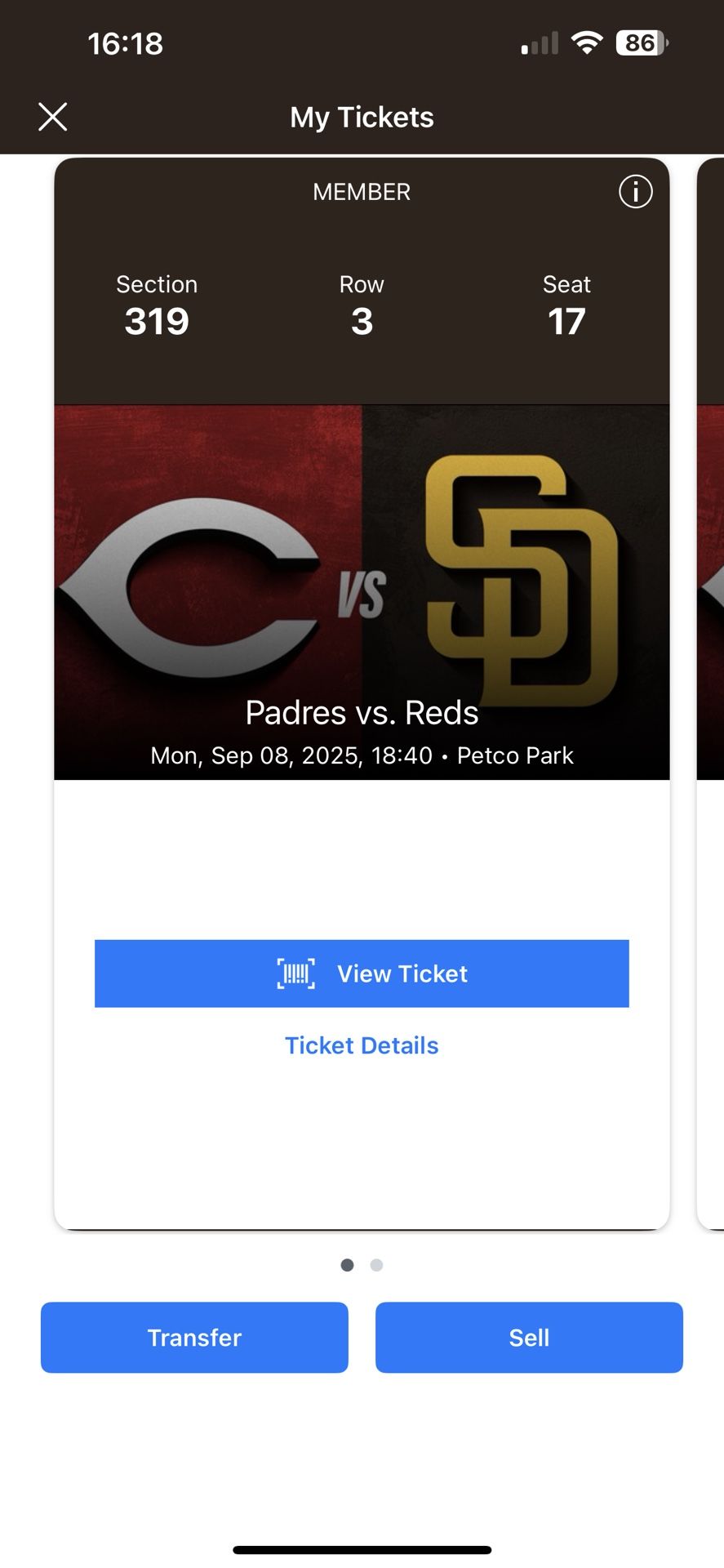 Padres Tickets | September 8th | 2 Tickets Available