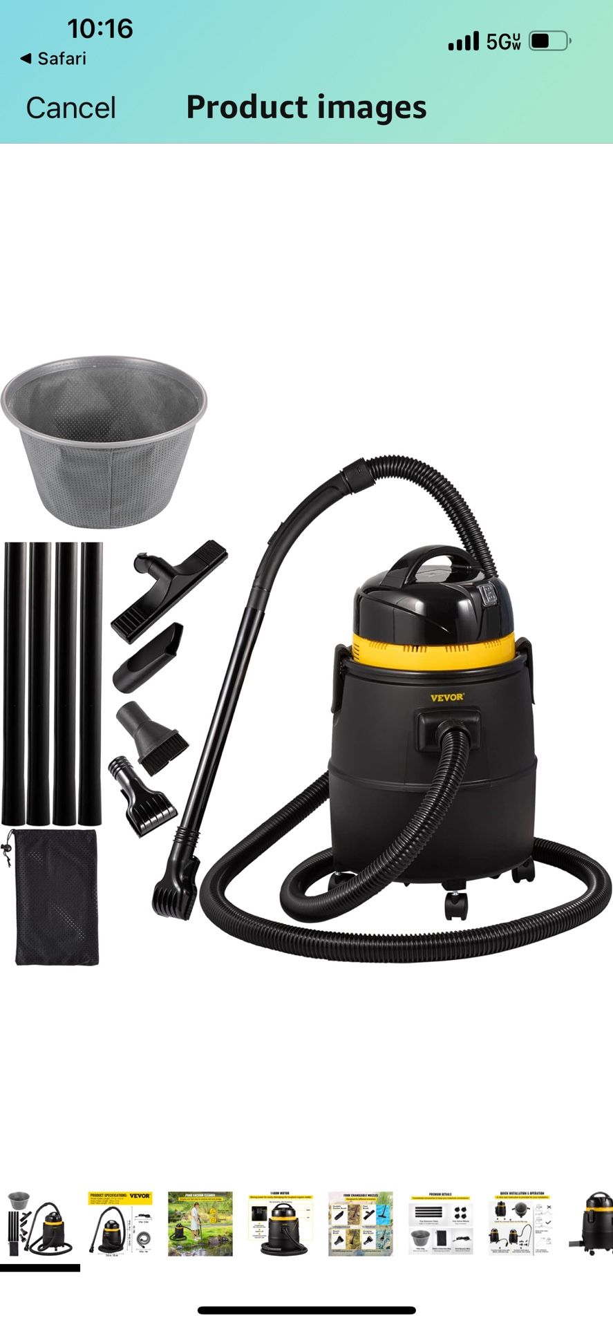 Vevor Pond Vacuum Cleaner