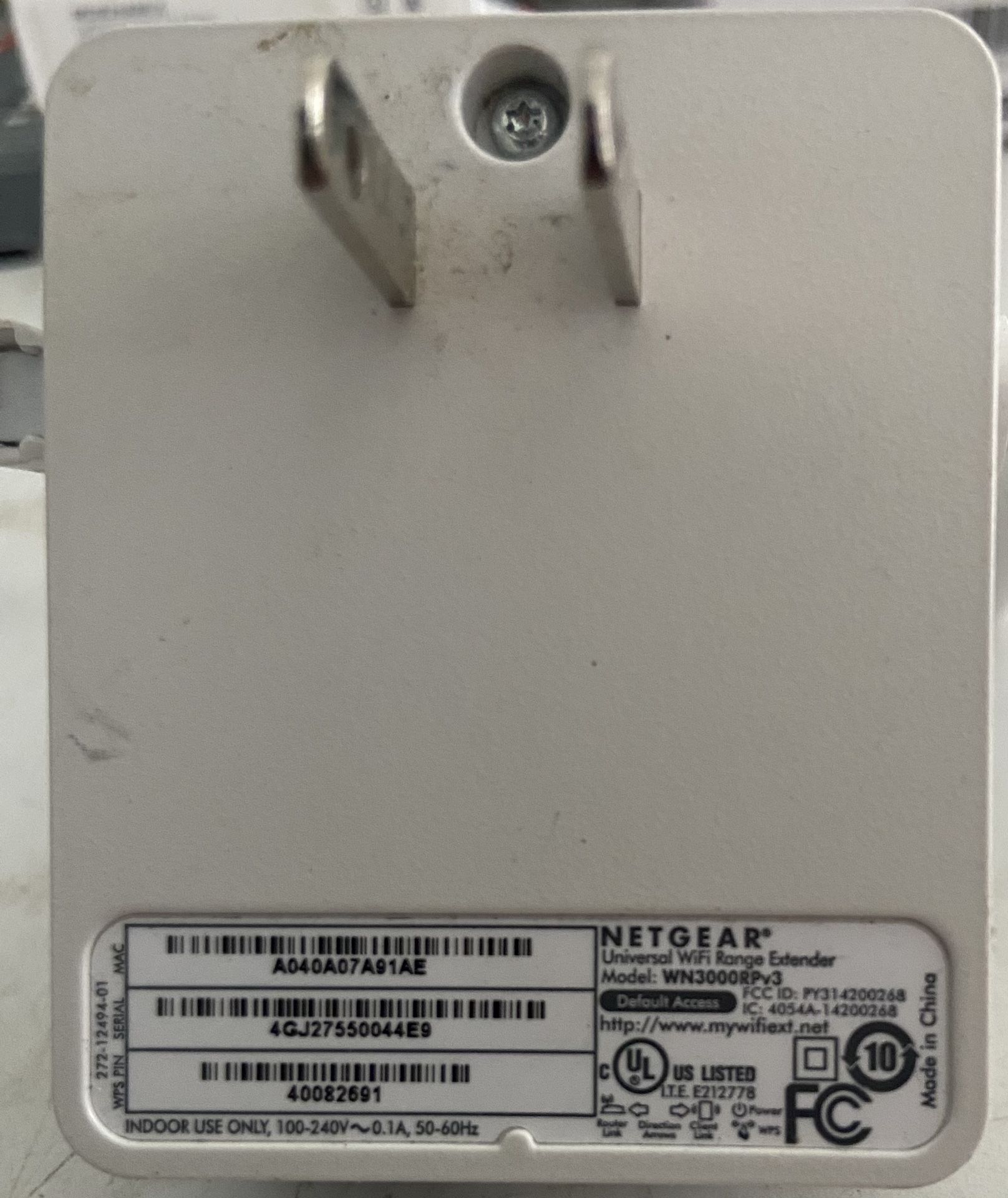 netgear universal wifi range adapter wn3000rpv3