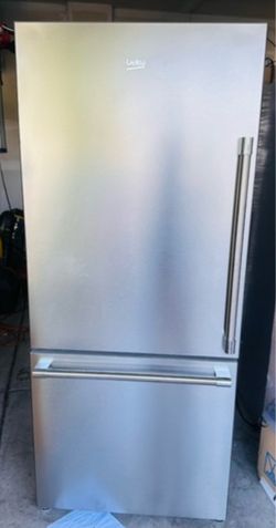 Stainless Steel Bottom Freezer Refrigerator