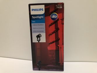 Spotlight red indoor/outdoor BRAND NEW IN BOX