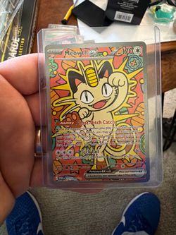 Meowth ex #121/088 perfect order rare pokemon card