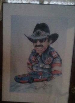Richard Petty Oakwood Print By Phil Davis