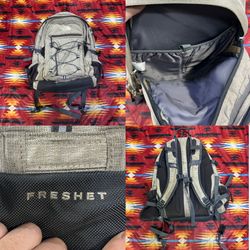 The North Face Freshet Daypack Backpack Dune Beige Heather Asphalt CYC8