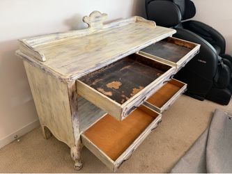 One of a kind custom buffet with drawers / antiqued purple finish