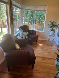 Two accent chairs
