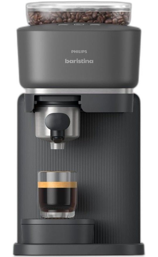 Philips Baristina Espresso Machine, Grind, Tamp, & Brew, 16 Bar Pump, BAR300/60