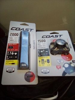 Coast 2000 lumens Flashlight & Coast 1500 lumens Headlamp (brand new)