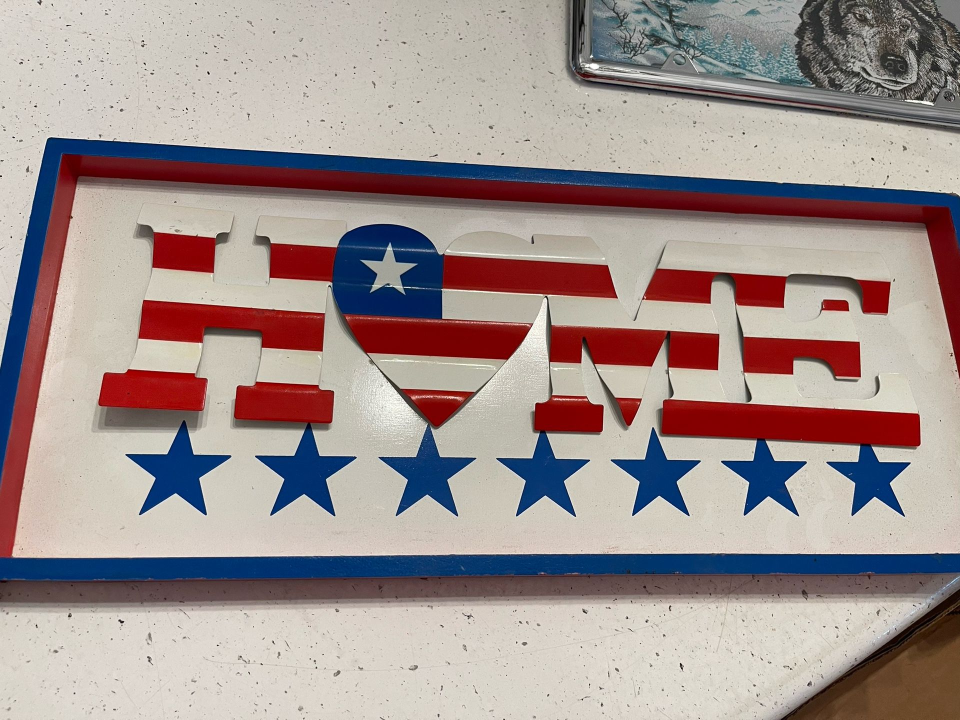 Patriotic American Home Sign
