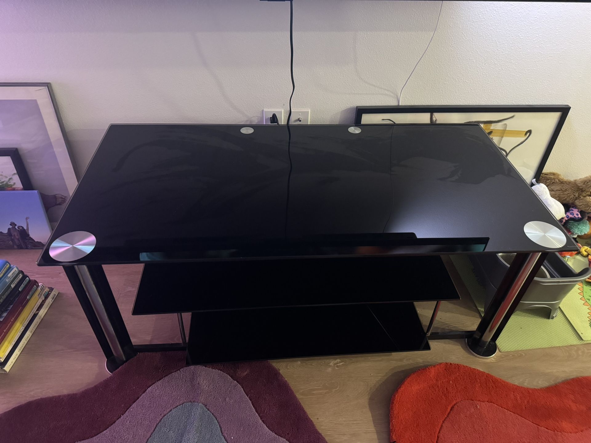 Black Glass Entertainment Center
