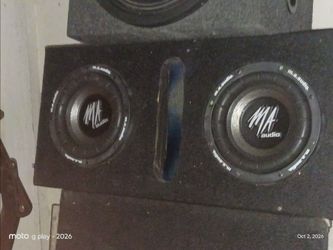 2 8inch MA Audio Dual Subwoofer Box