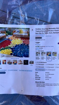 New Outdoor Area rug