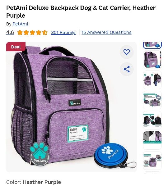 Pet Carrier Back Pack