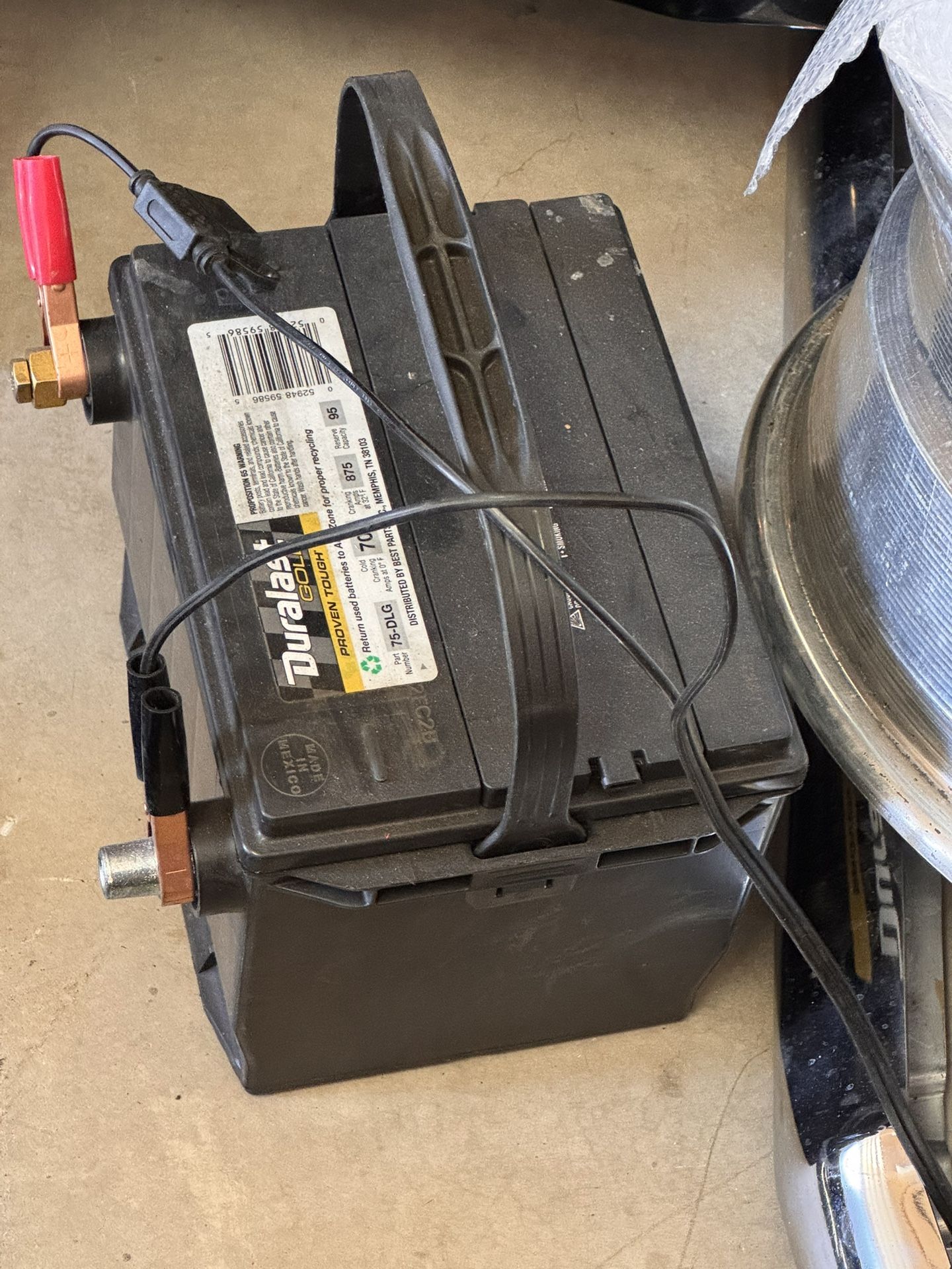 Like New Duralast Gold Battery